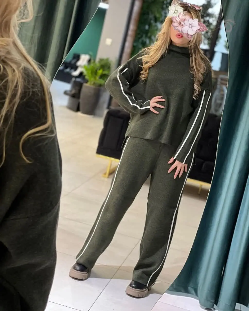 ❤️نام: بلوز و شلوار بافت مدل پارمیس
