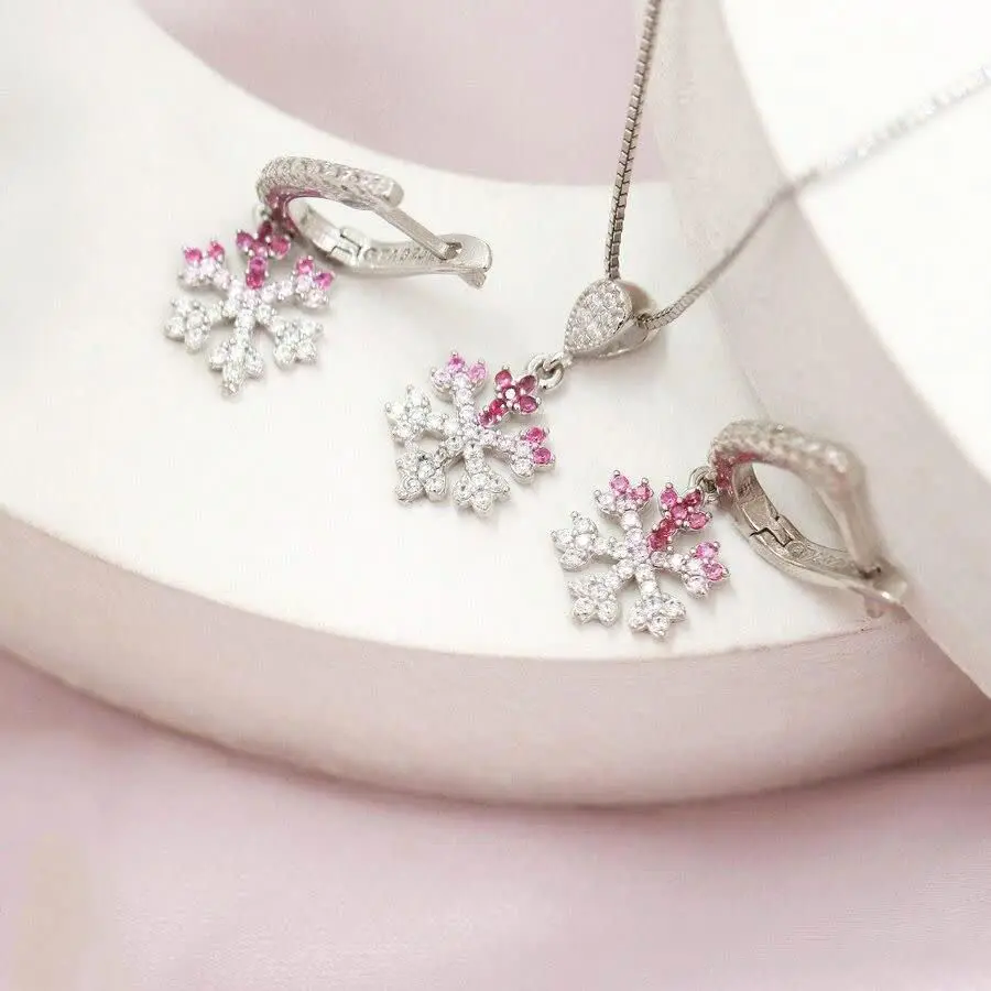 #نیم_ست #نقره زنانه محبوب و پرطرفدار مدل برفی😍
