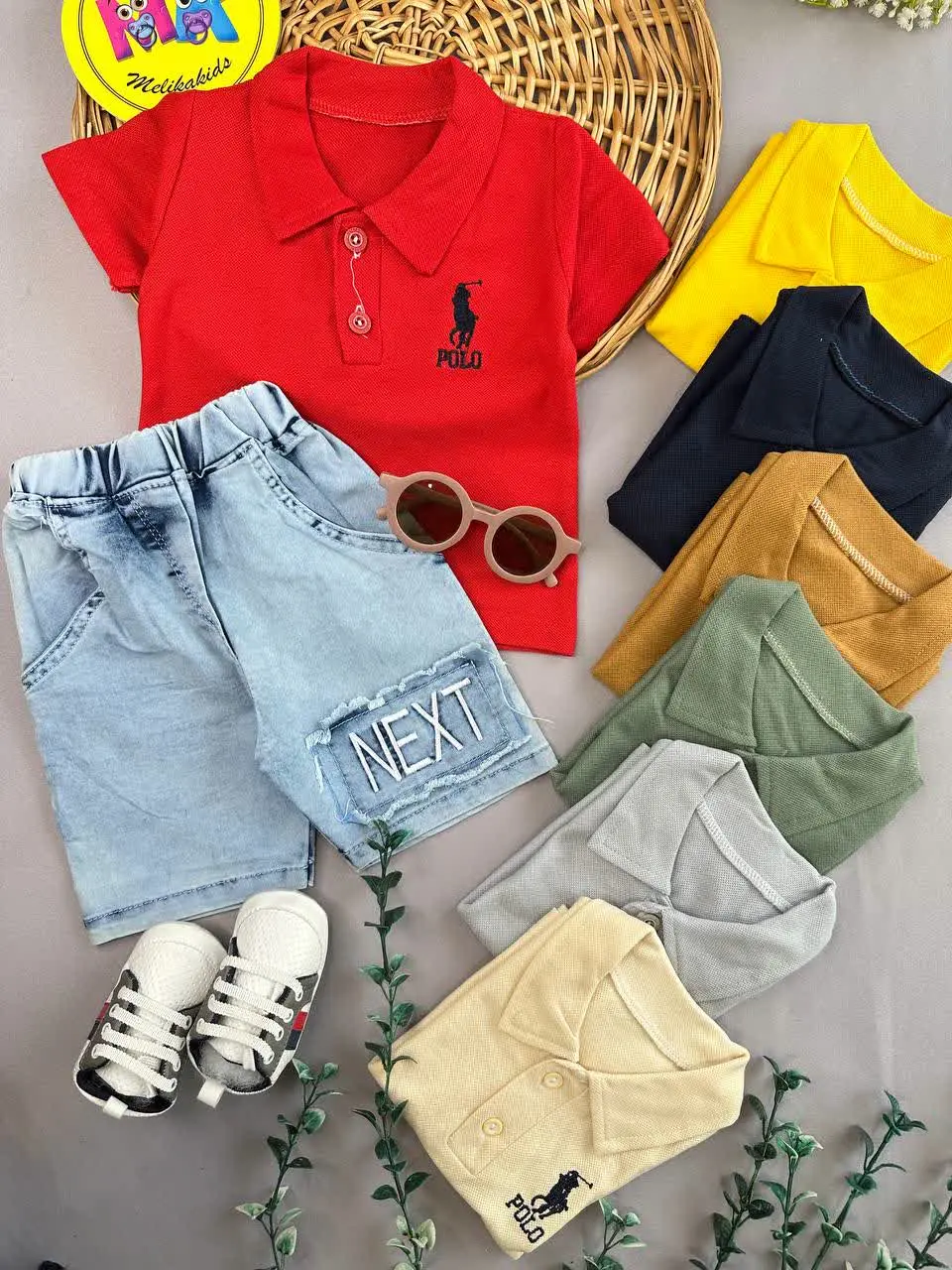 تیشرت شلوارک POLO نوزادی و کودک کد ۱۱۱۳۰ 
