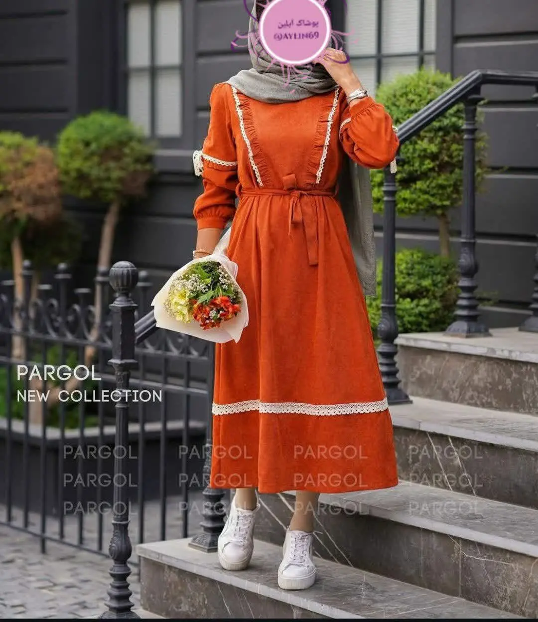 یه پیراهن پاییزی ساده و شیک آوردم براتون🤭🍂😍
