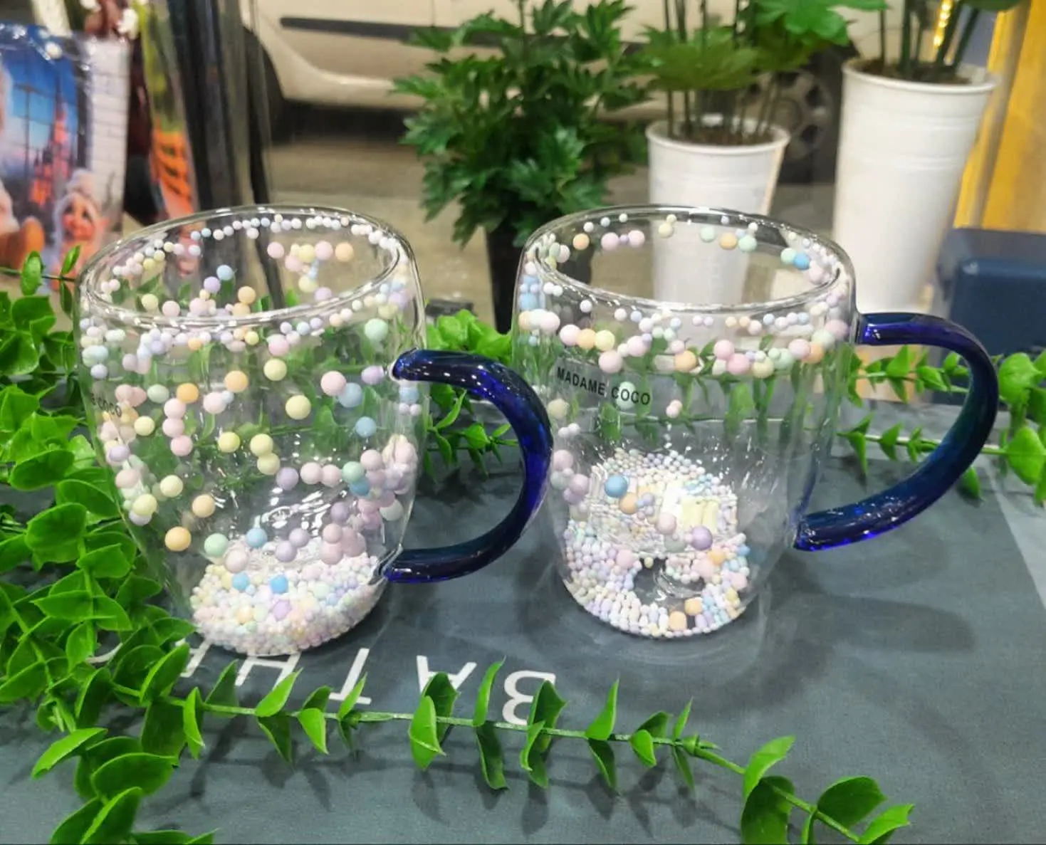 🌟لیوان دو جداره برفی سایز بزرگ