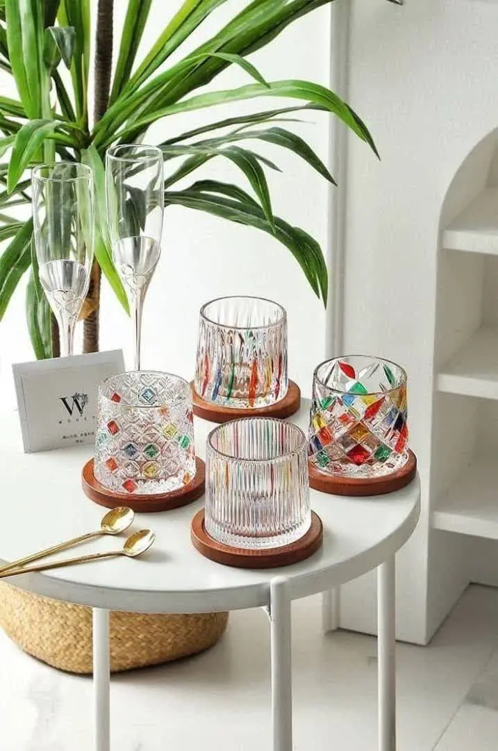 نیم لیوان چرخشی رنگی