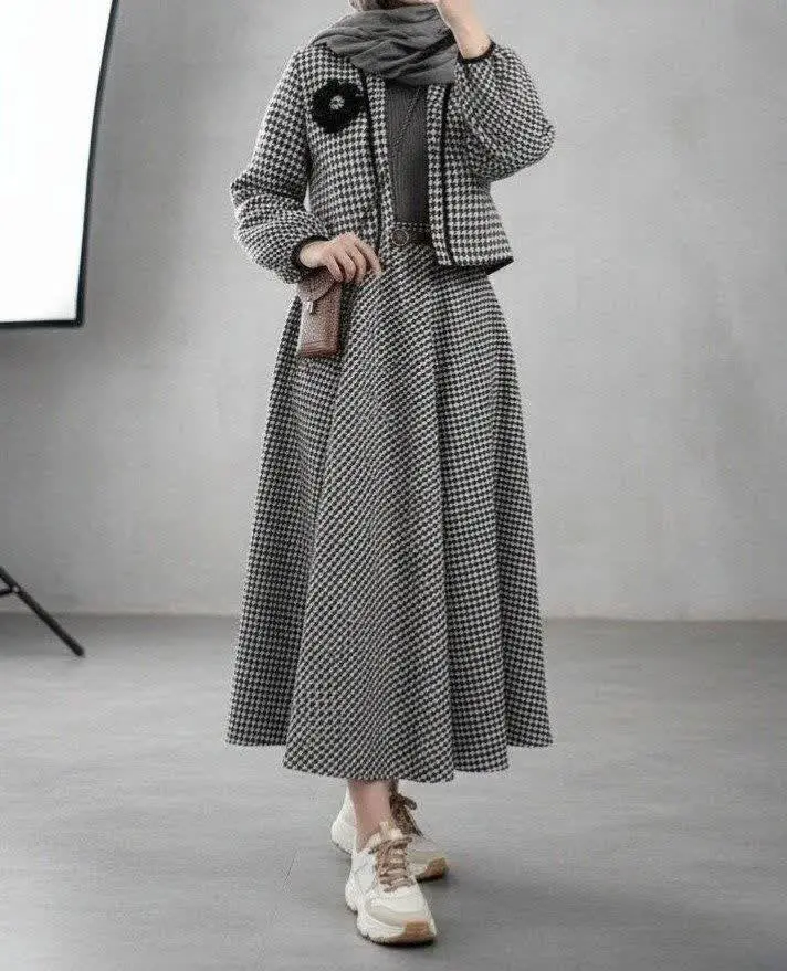 کت دامن پاییزی شیک آوردم بر...