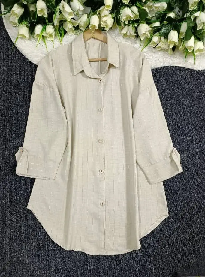 شومیز مانتویی ژاکارد