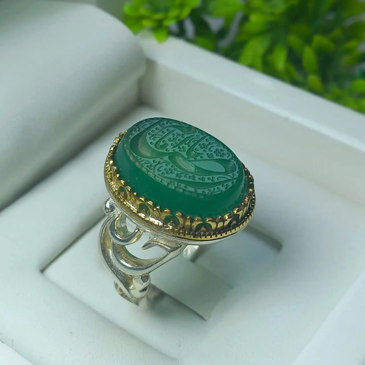 #انگشتر #نقره مردانه/دو طرف رکاب ذکر یاحسین❤️
