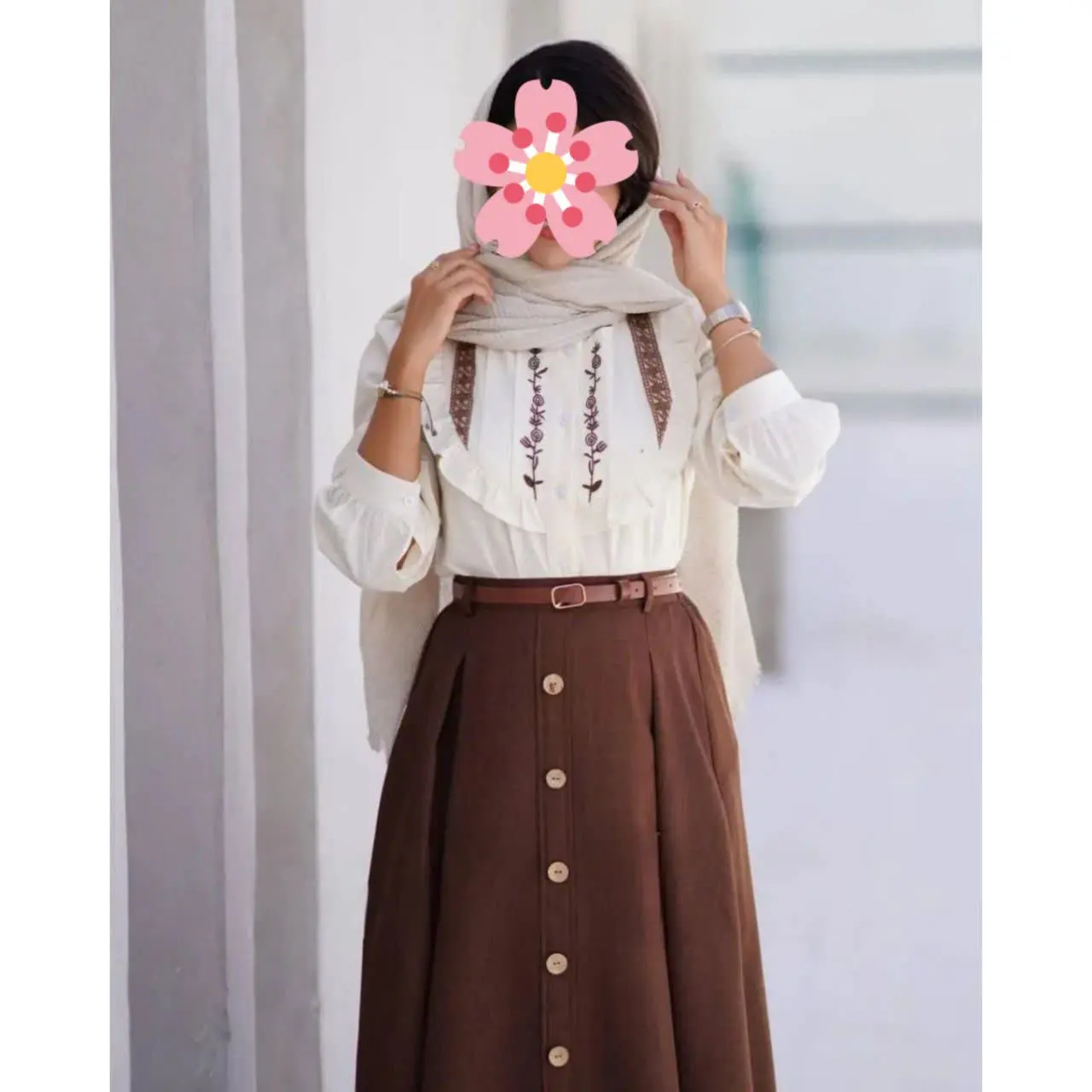 🦋نام محصول: شومیز دامن بهاران 🌼
