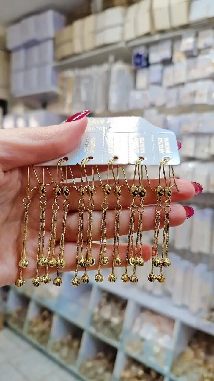 گوشواره زنانه طرح طلا