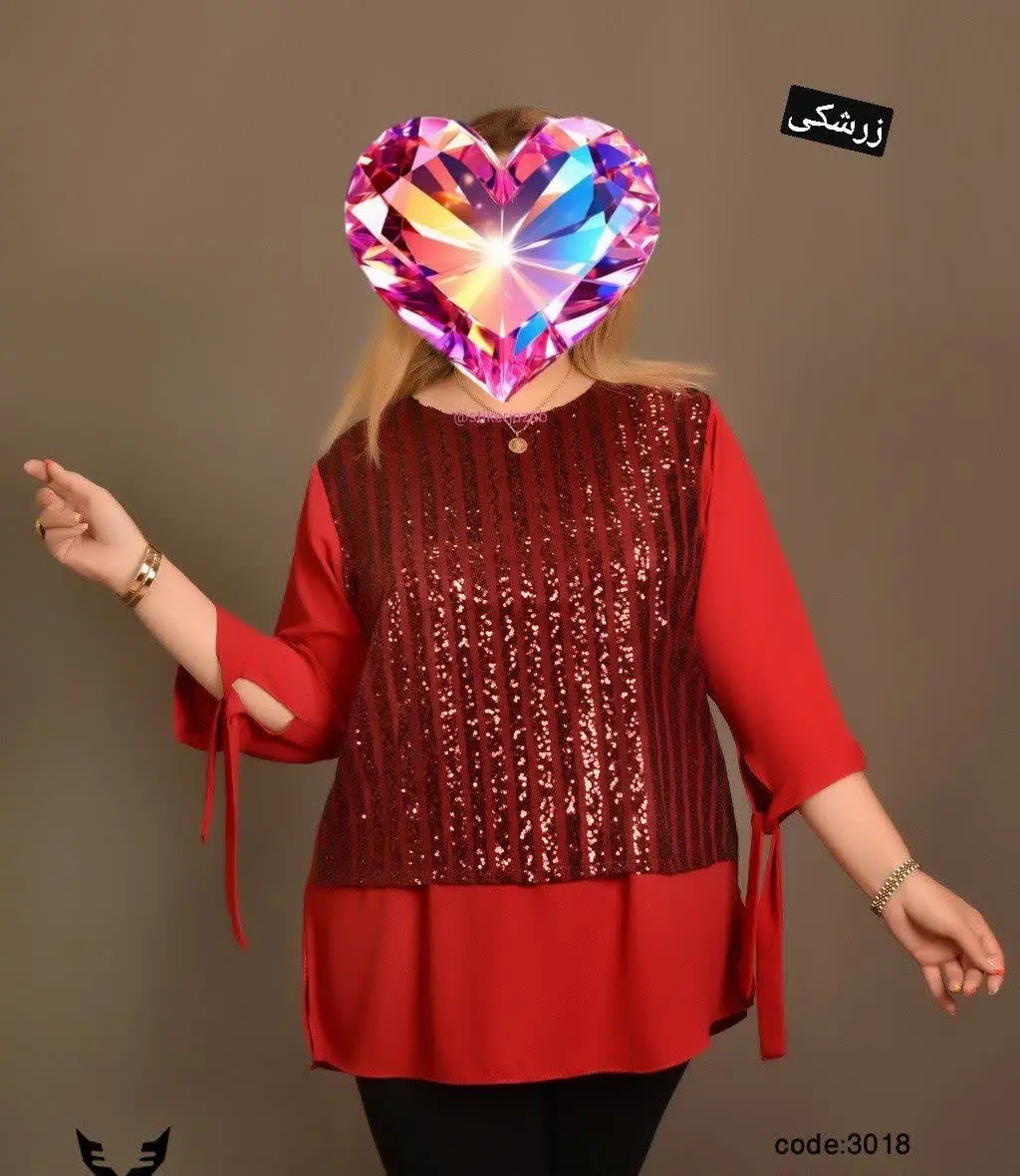 جنس کرپ حریر و پولک ریشدار به همراه آستری پاناما 
