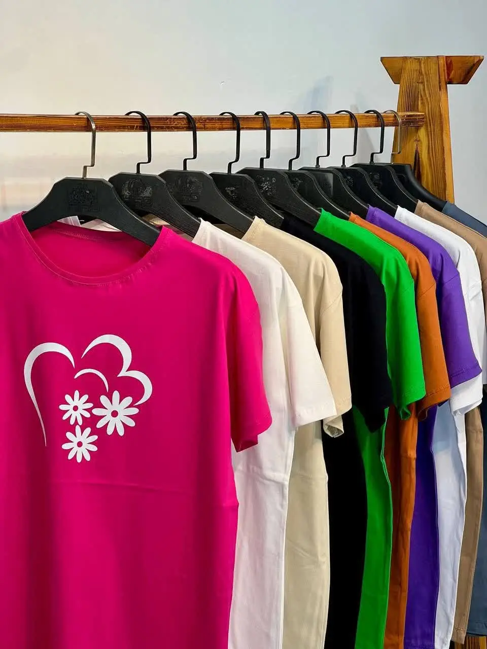 تیشرت نیم لانگ چاپی 👚