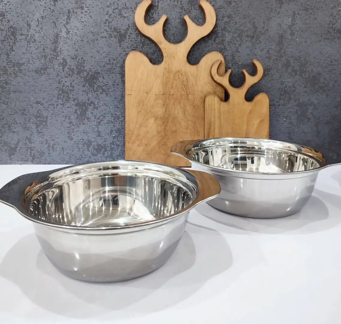 💥لگن و آبکش استیل ۵پارچه