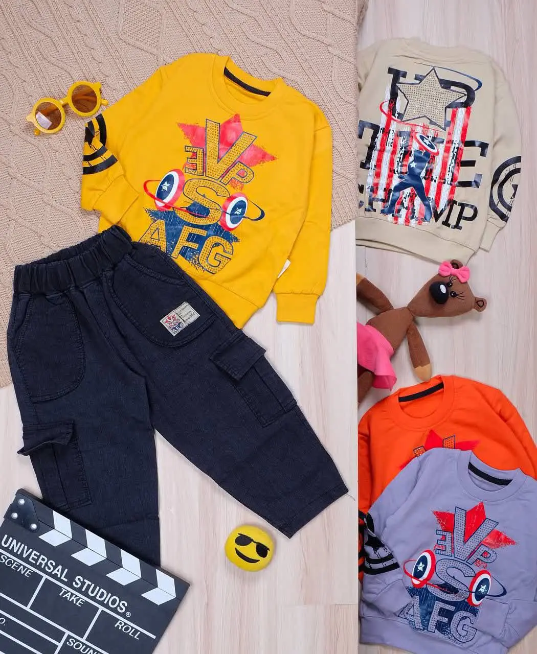 👫بلوز و شلوار جین زغالی کاپیتان آمریکا👫
