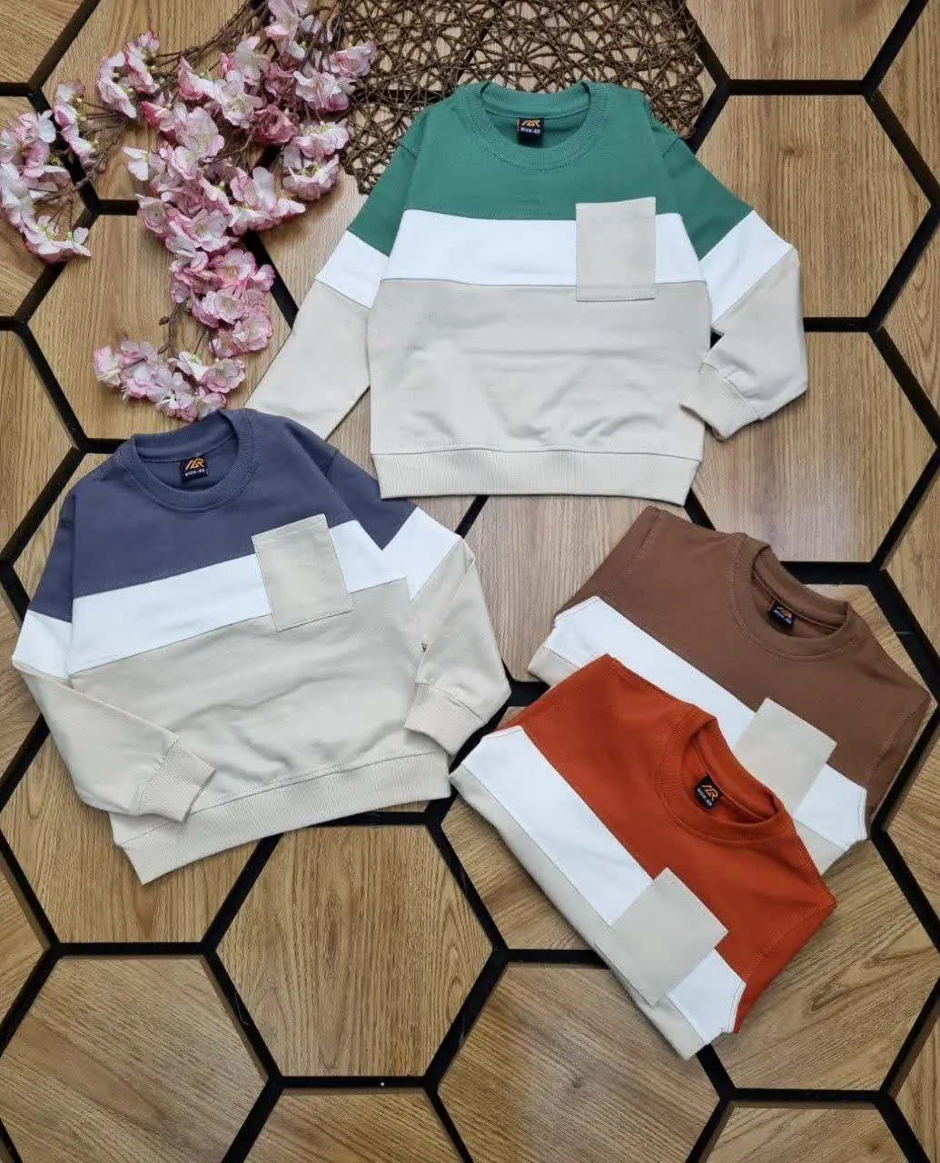 🍀بلوز تک پنبه تک جیب پسرانه 👦