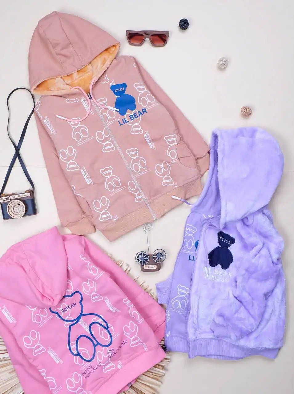 سویشرت تک دورو دخترانه 
