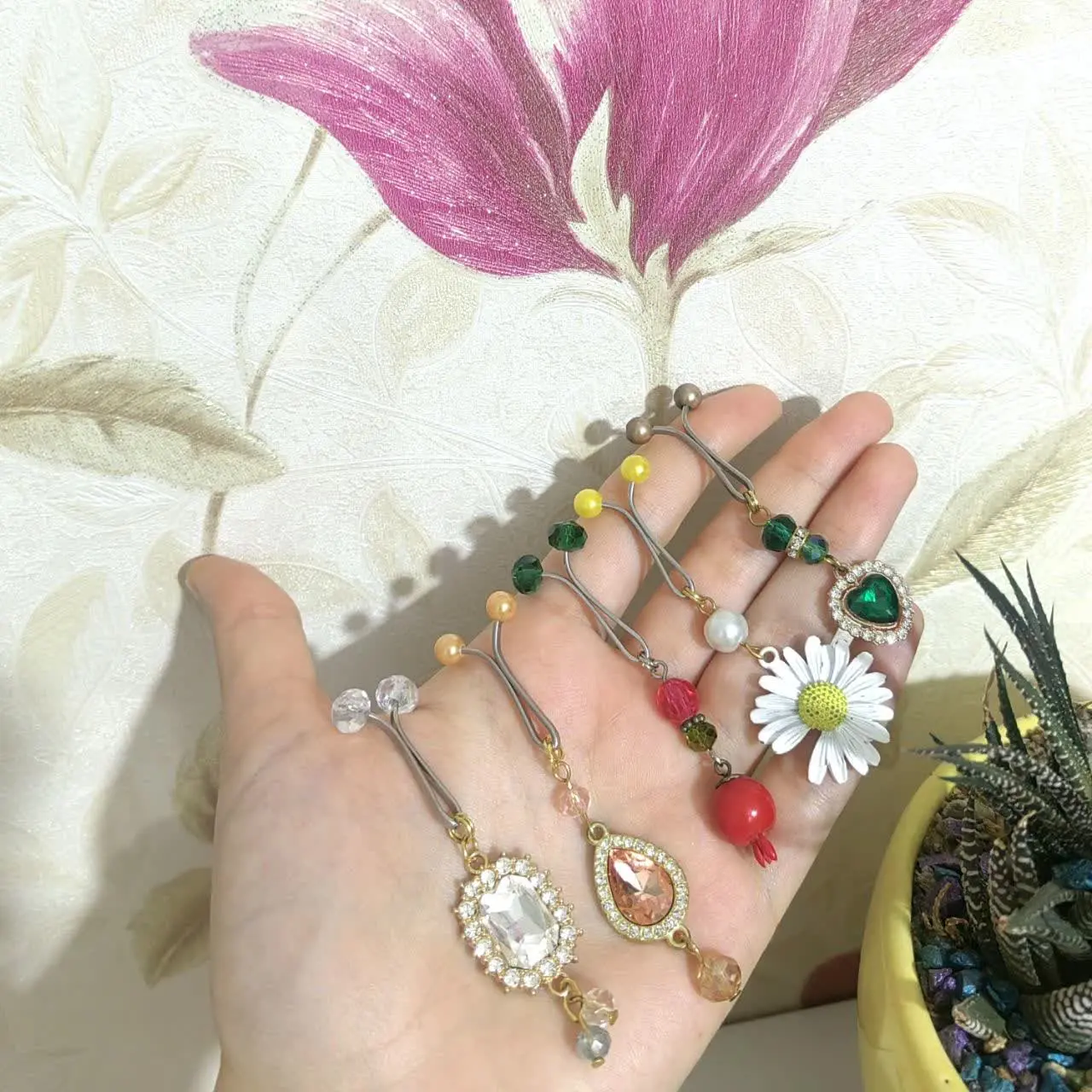 پک پنج عددی گیره مجلسی پایه استیل جنس عالی 
