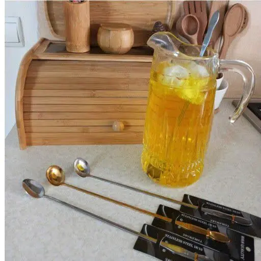 💢قاشق پارچ طلایی و نقره‌ای 
