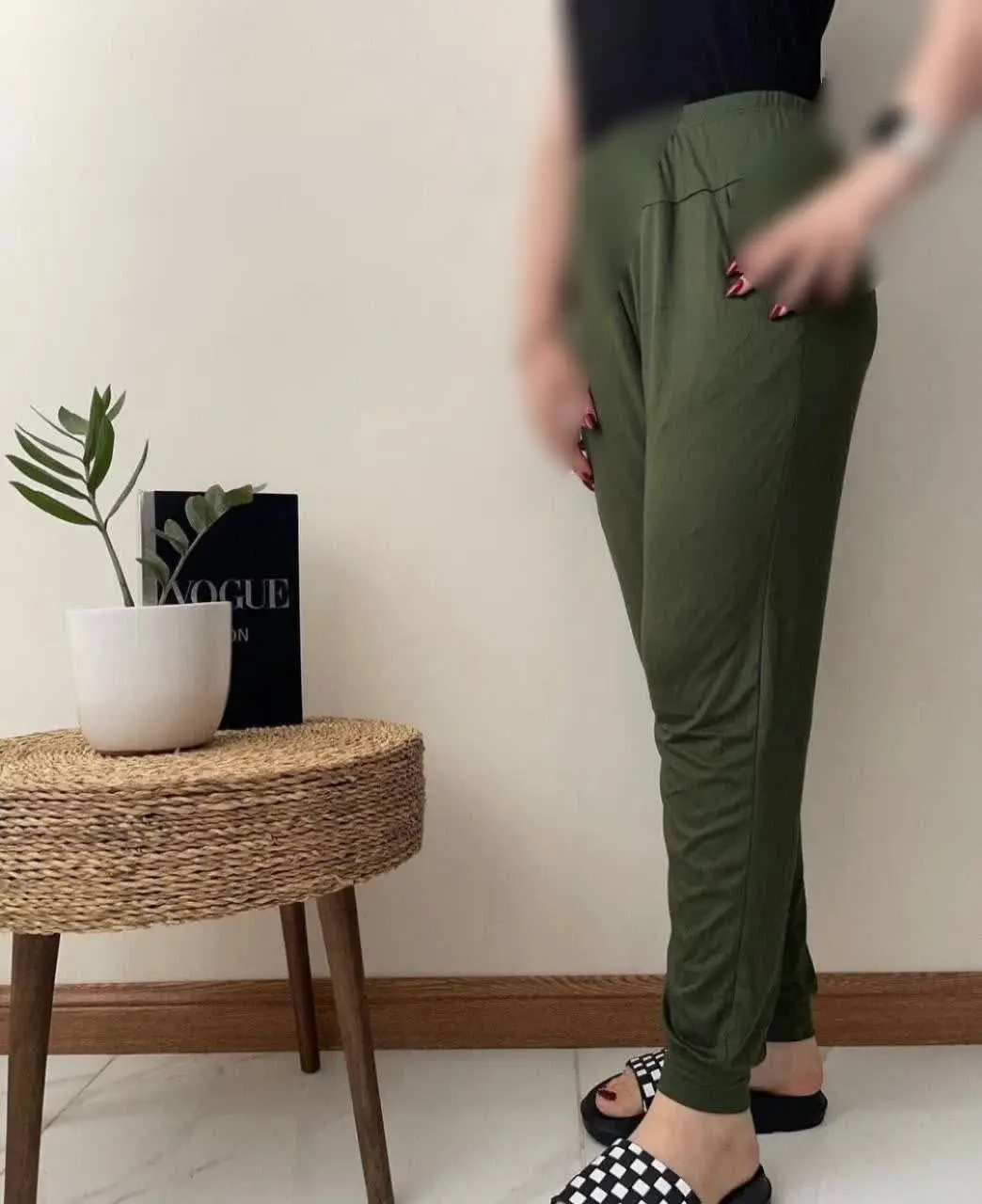 💥 شلوار گیاهی وارداتی جیبدار