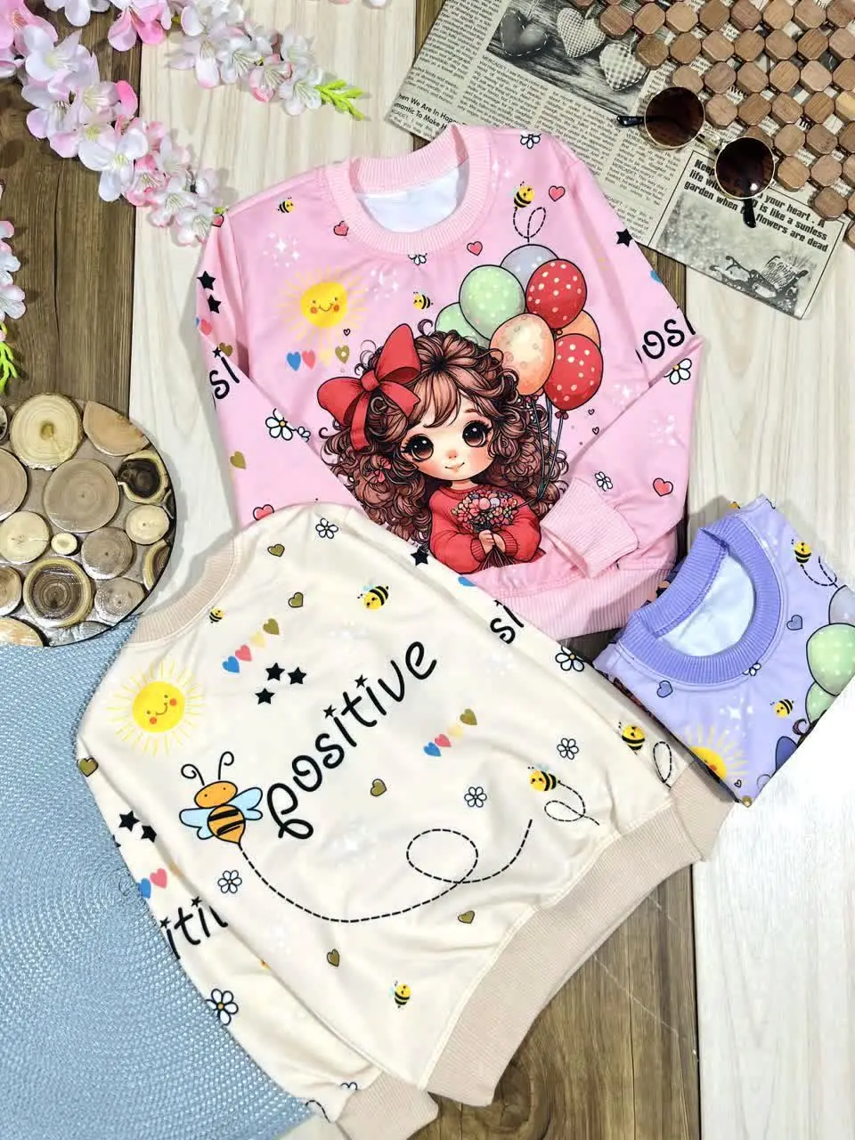 🎈 پیراهن تک دخترک و بادکنک ها🎈