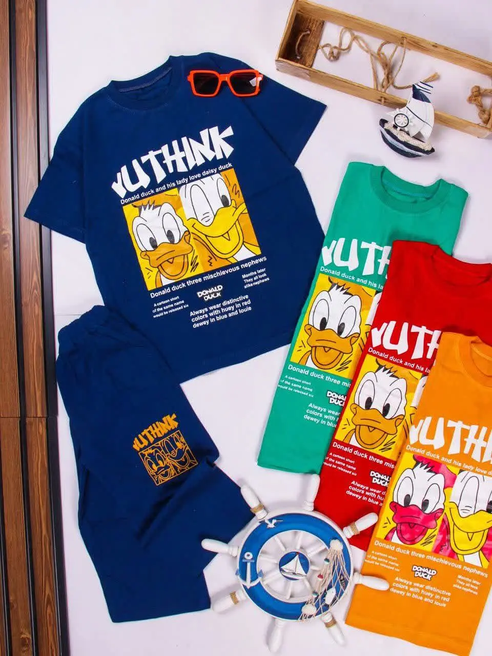 💢تیشرت شلوارک چاپ اردک💢
