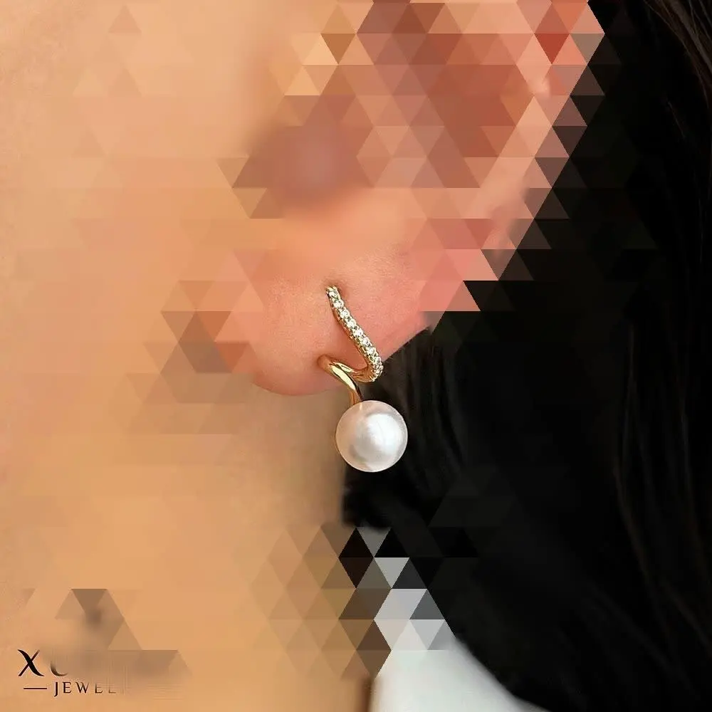 ❇️ گوشواره سوزنی مرواریدی ب...