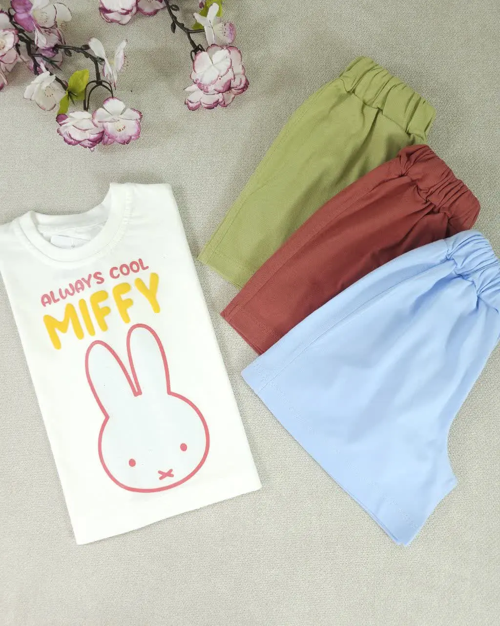 کراپ شورتک دخترانه miffy