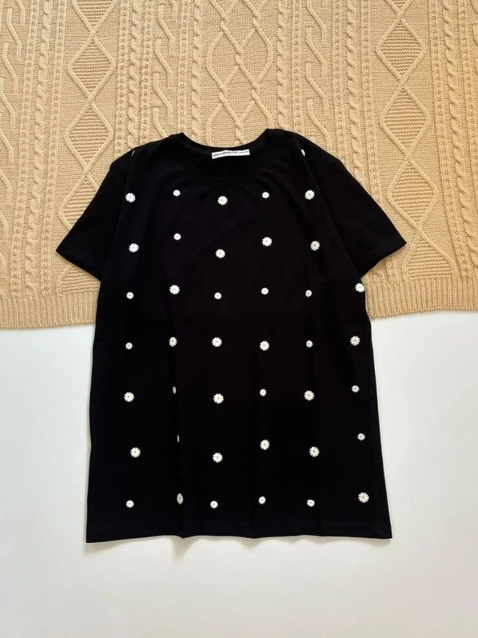 ✅تیشرت پنبه چاپ بابونه 😍