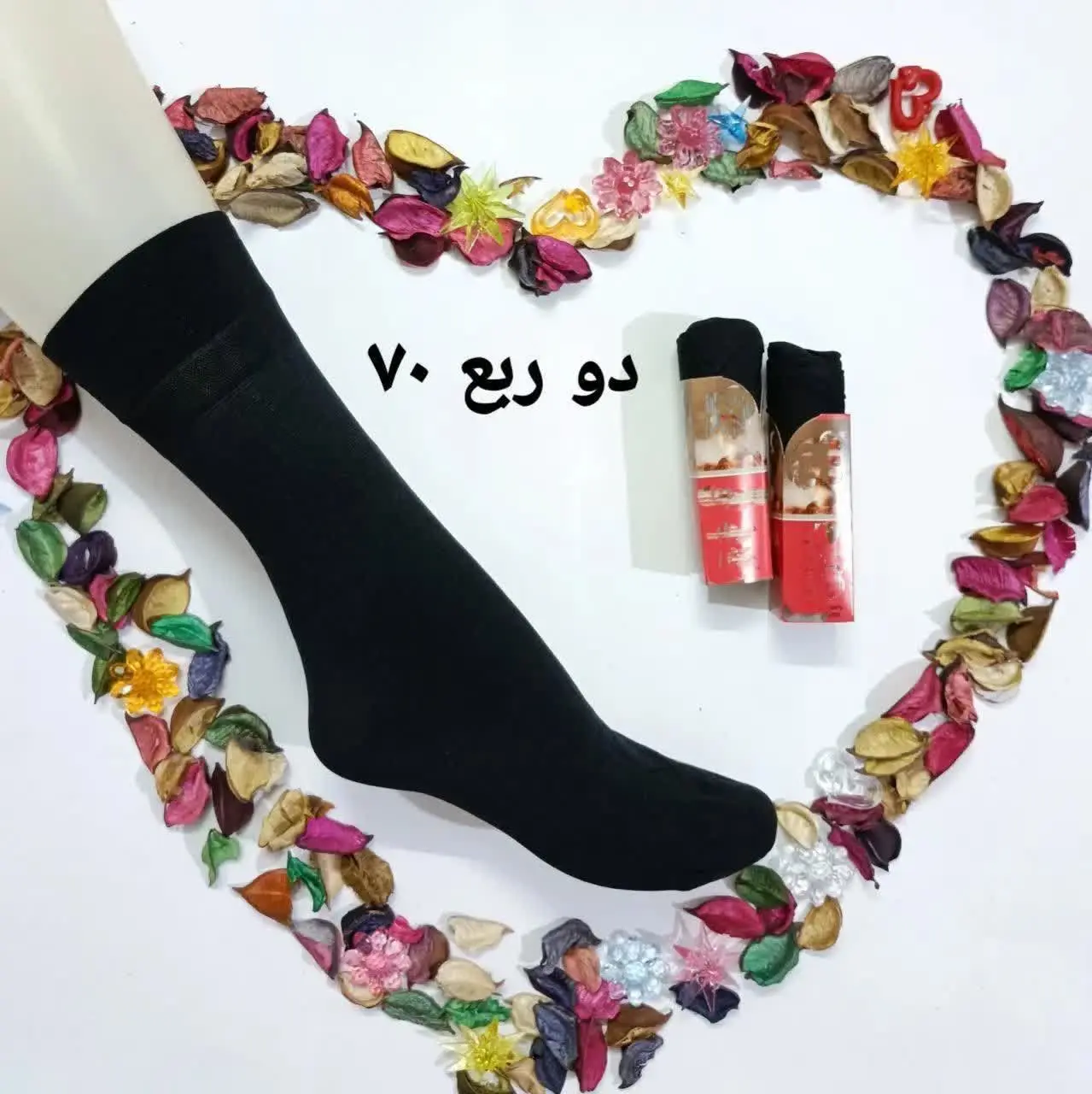 جوراب دو ربع با ضخامت ۷۰ مش...
