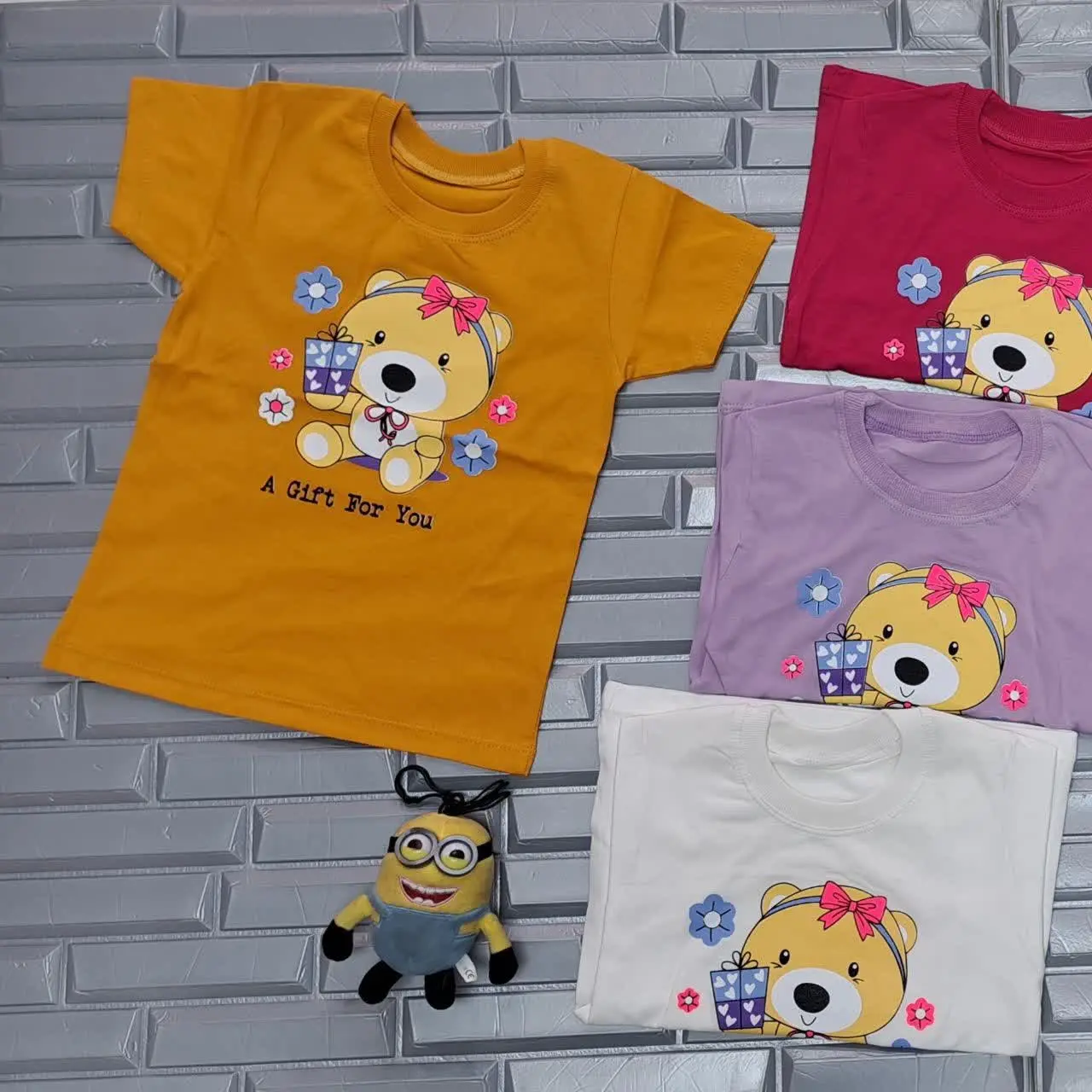 💥تیشرت دخترانه خرسی😍
