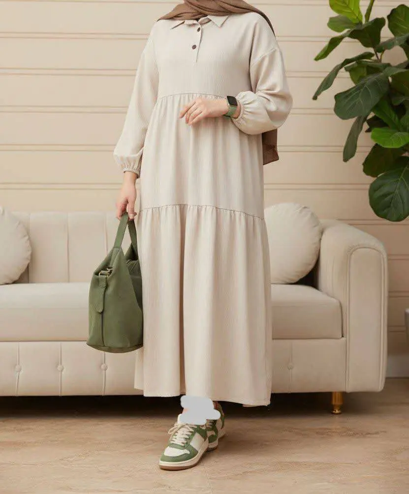 پیراهن آرام کرم 😍