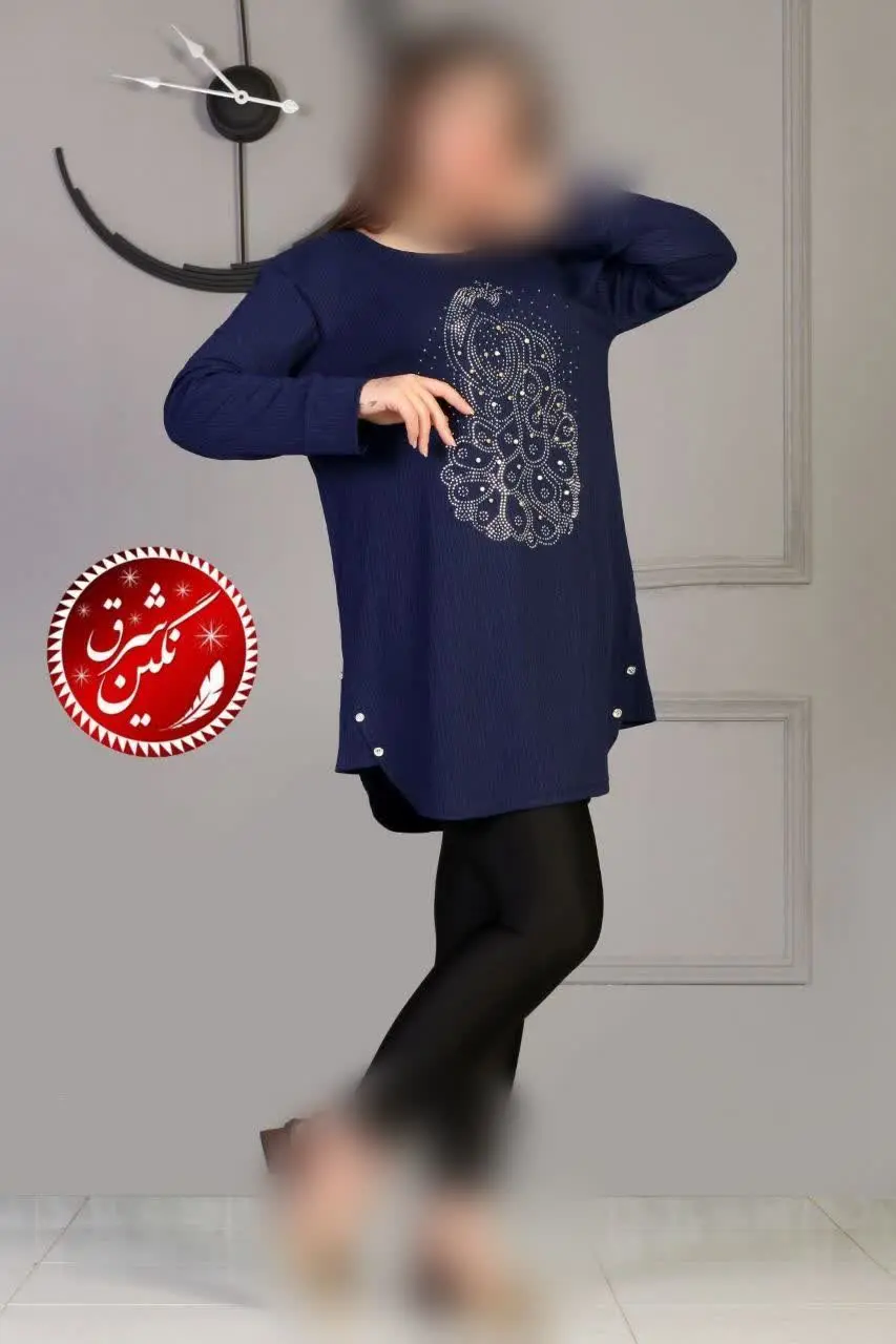 تونیک نگین دار مرواریدی
