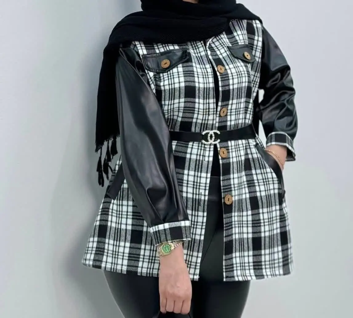 نام: #مانتو آستین چرم
