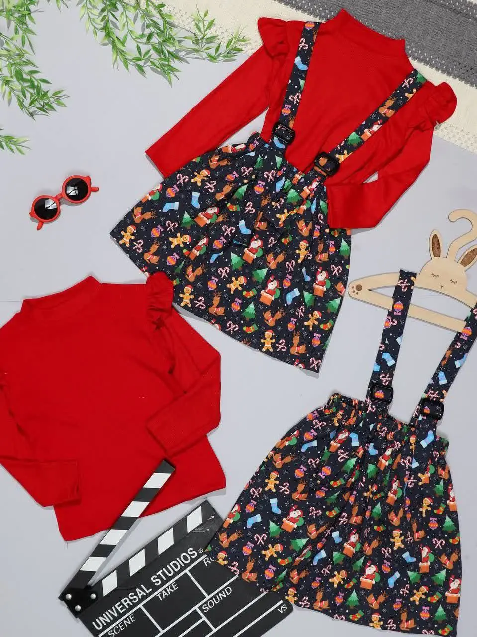 👭شومیز و دامن ساسبندی چاپ ک...