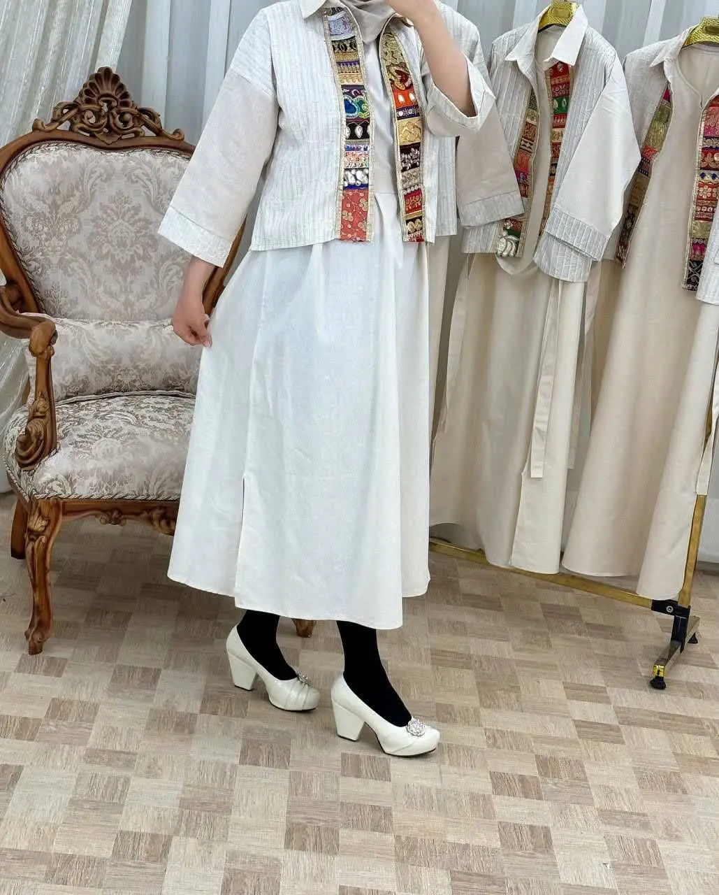 🔴نام: کت و سارافون ترمه 
