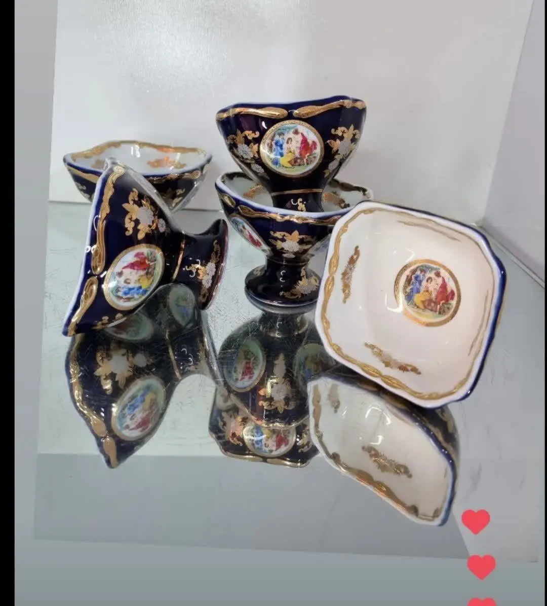 ۵عددکاسه پایه دار👌
