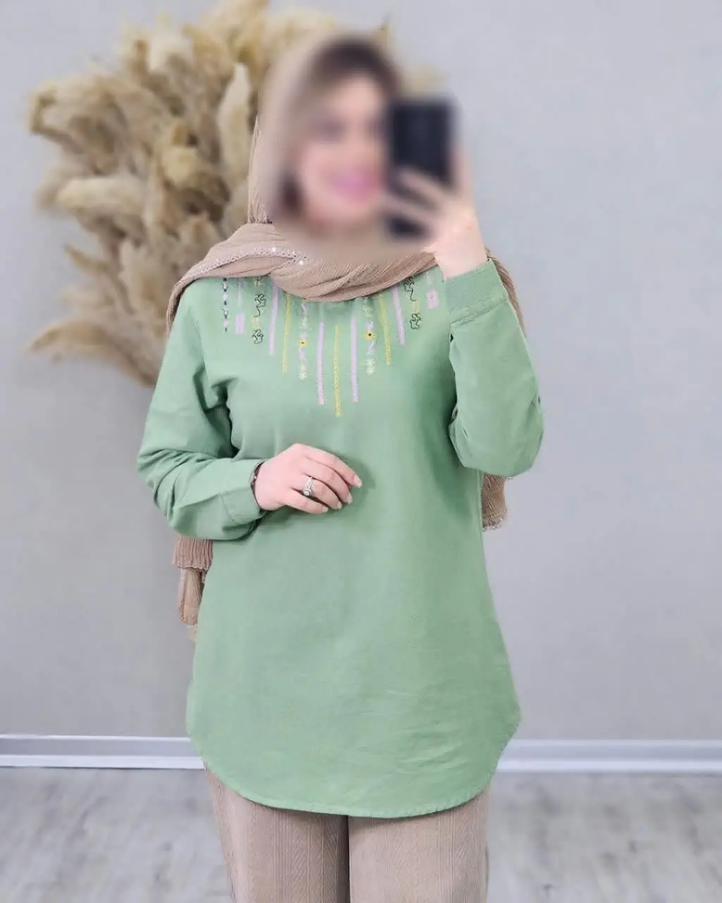 🍀 یه #شومیز #بهاره براتون شارژ کردیم با پارچه با کیفیت #لینن 
