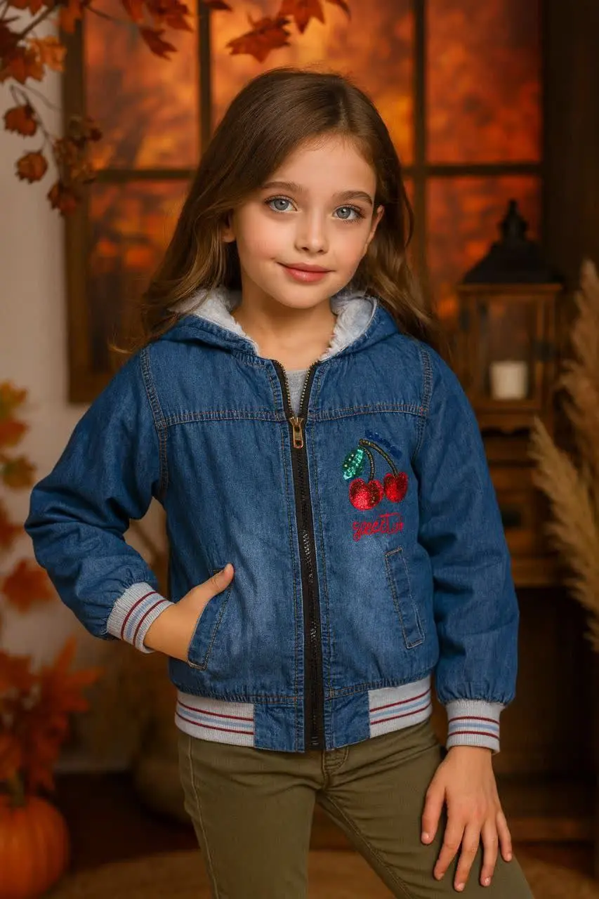 🎄 سویشرت لی خزدار دخترانه گ...