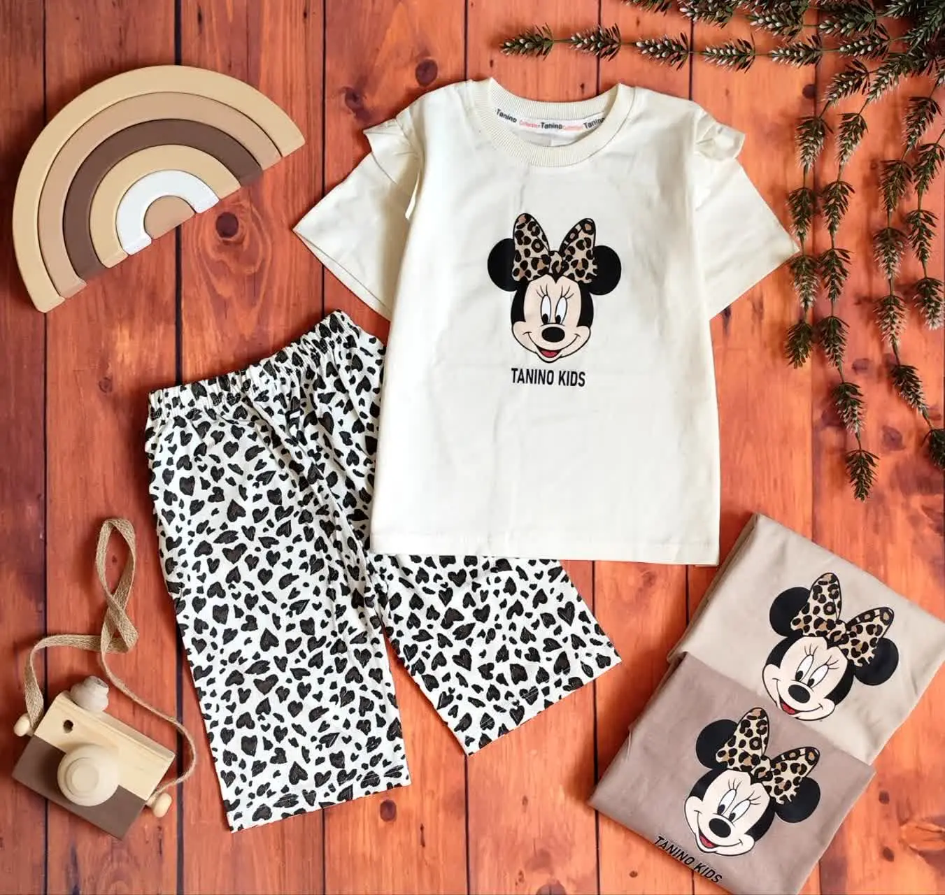 😍ست تیشرت وشلوارک میکی، جنس...