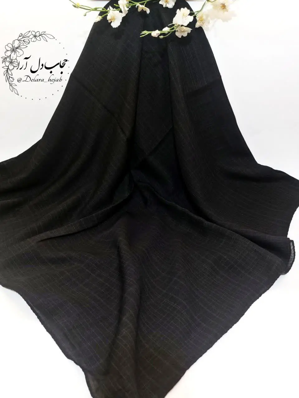 🌸 #روسری مشکی لنین چارخونه 🌹
