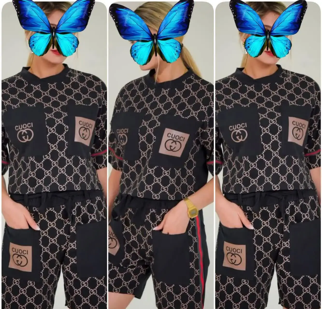 نام: تیشرت و شلوارک عیدانه پرطرفدار گوچی
