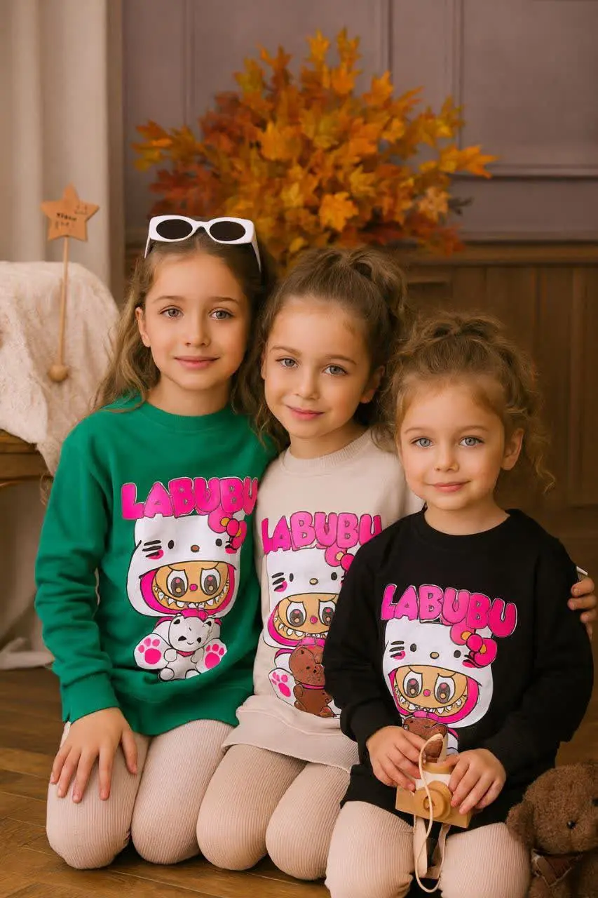 🎄 بلوز دخترانه چاپ لبوبو بر...