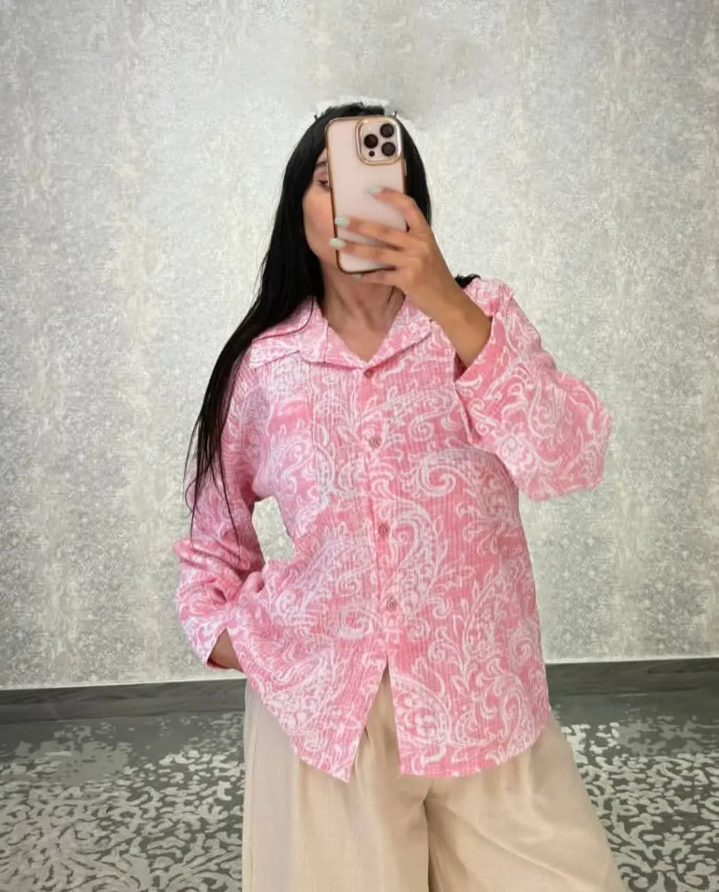 شومیز مانتویی ترمه