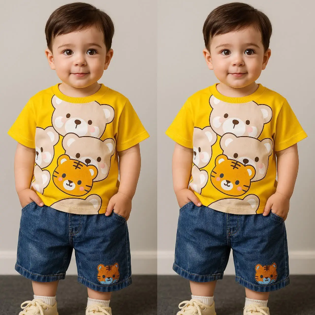 👚نام: ست تیشرت شلوارک ببری...