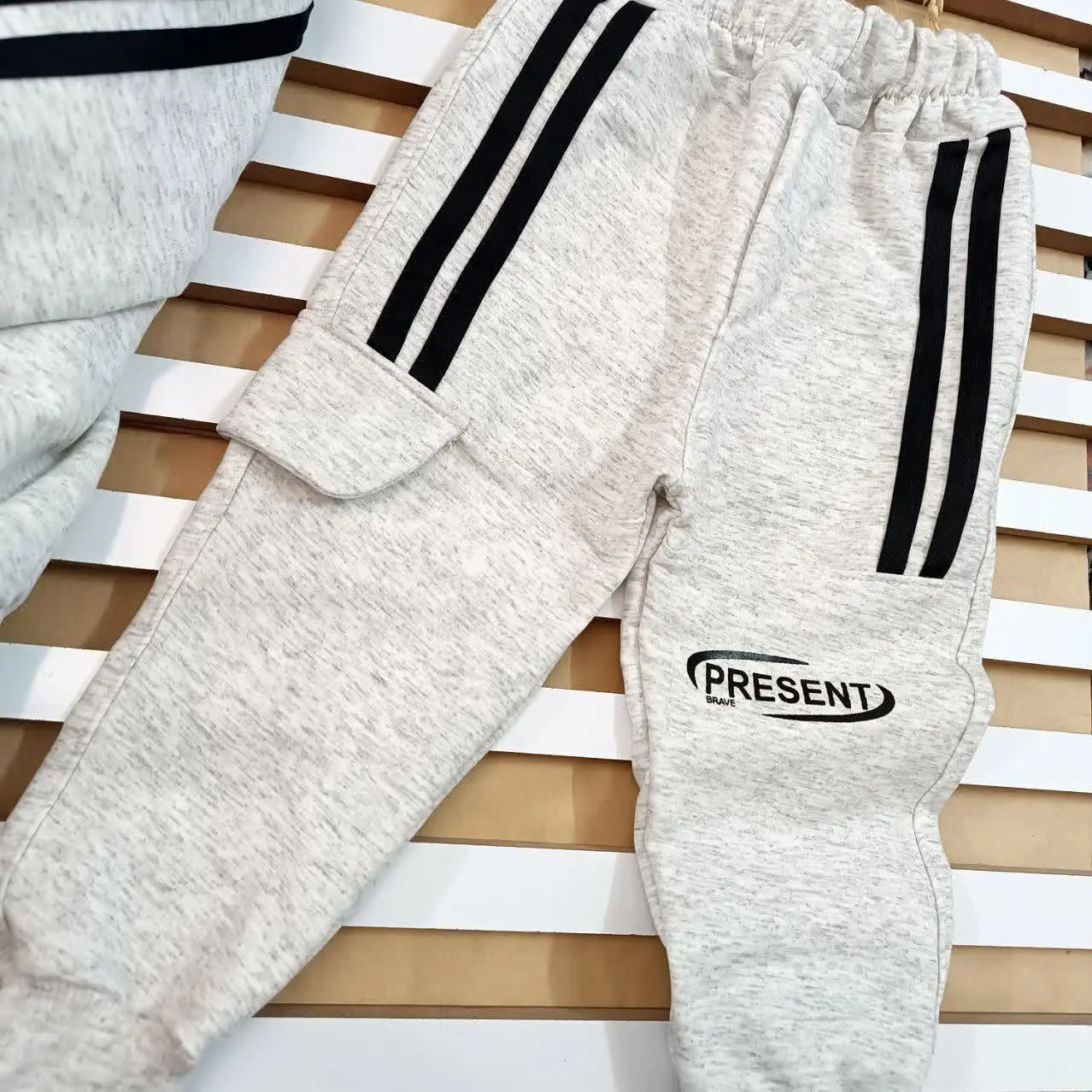 جنس: سویشرت و شلوار ملانژ د...