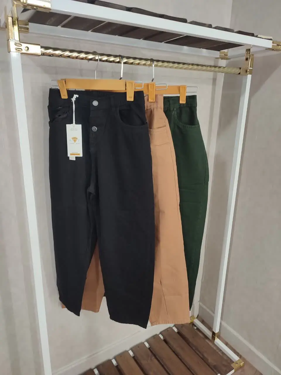 ✨ شلوار مام فیت کتان تابستانه