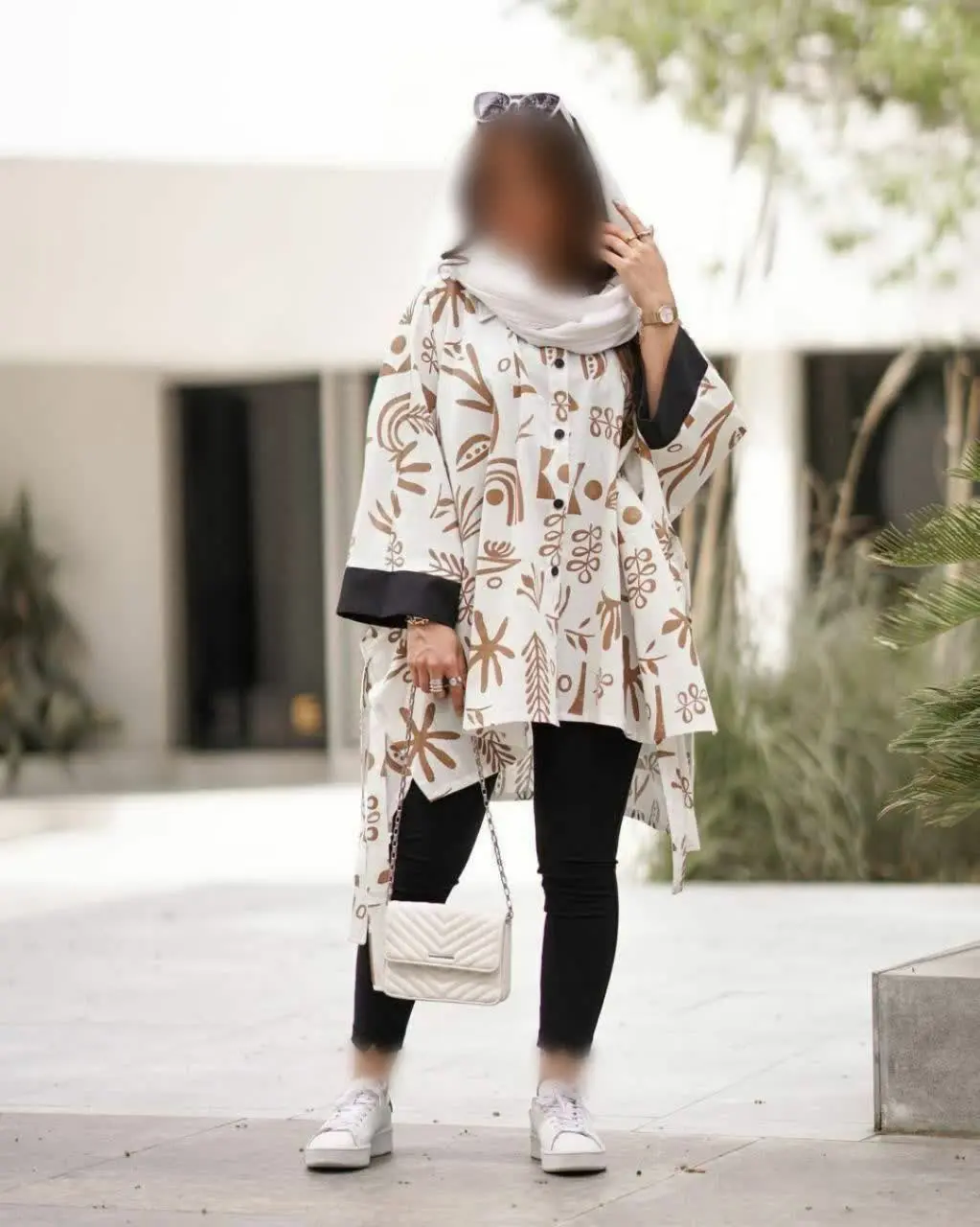 مانتو پانچ یقه مردانه بغل بند دار
