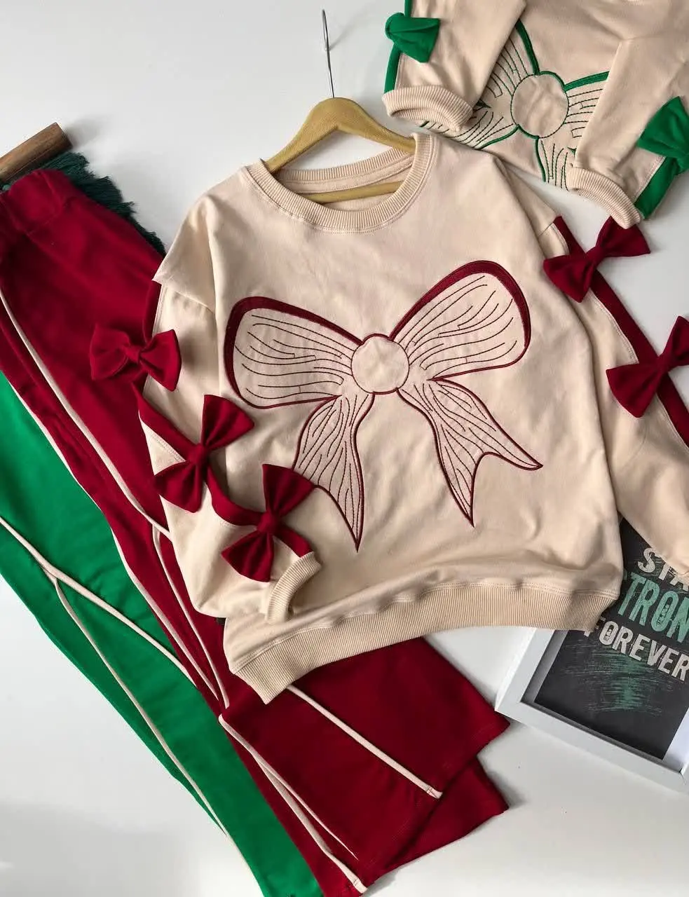 🔴 مدل گلدوزی شده و قواره دار با پاپیون 
