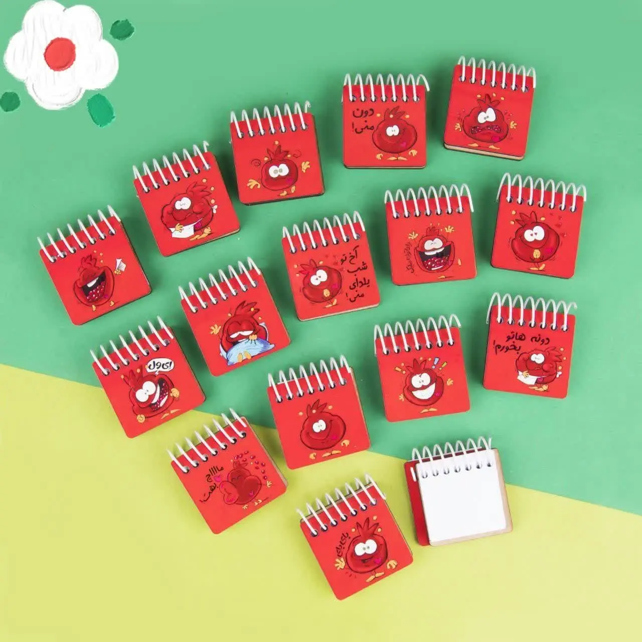 ♦️دفترچه جلد چوبی نقلی سری انار یلدا♦️
