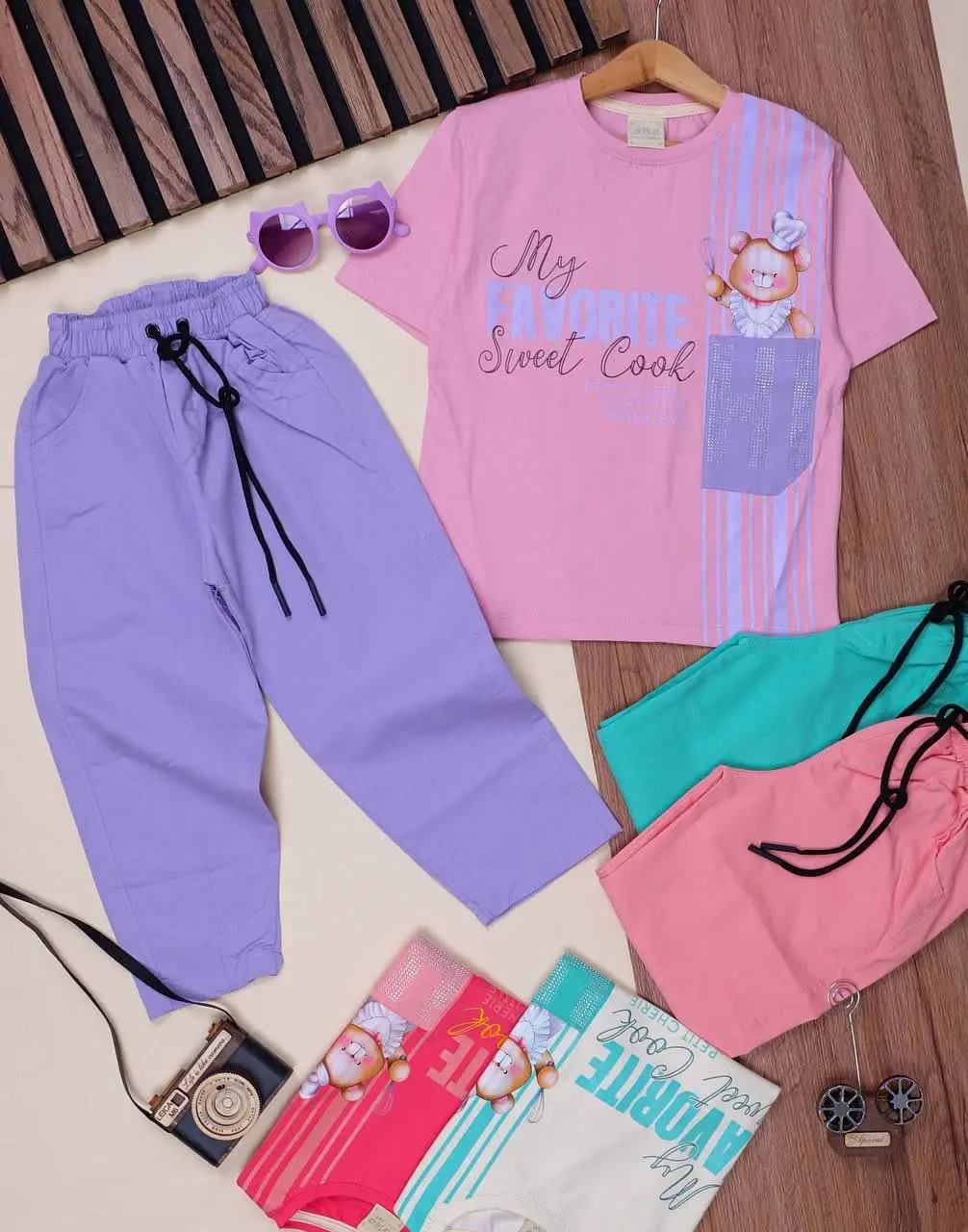 👕نام کالا: #تیشرت_شلوار مام دخترانه 

