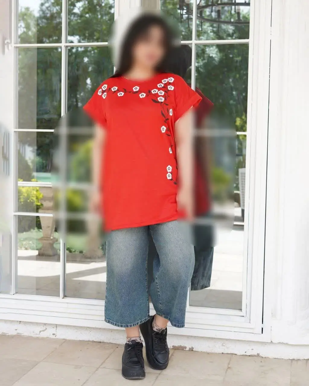 💥 #تیشرت زنانه چاپ شکوفه
