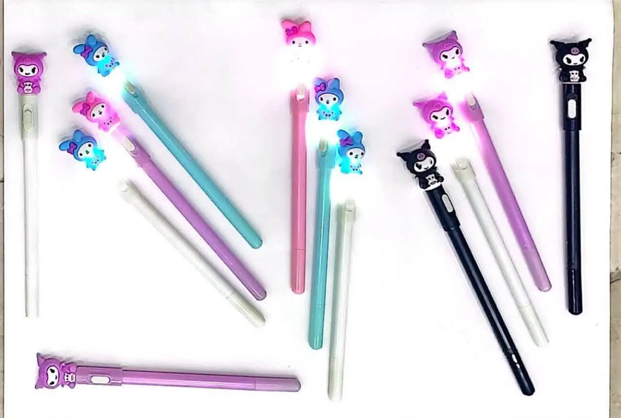 خودکار چراغ دار کرومی 
