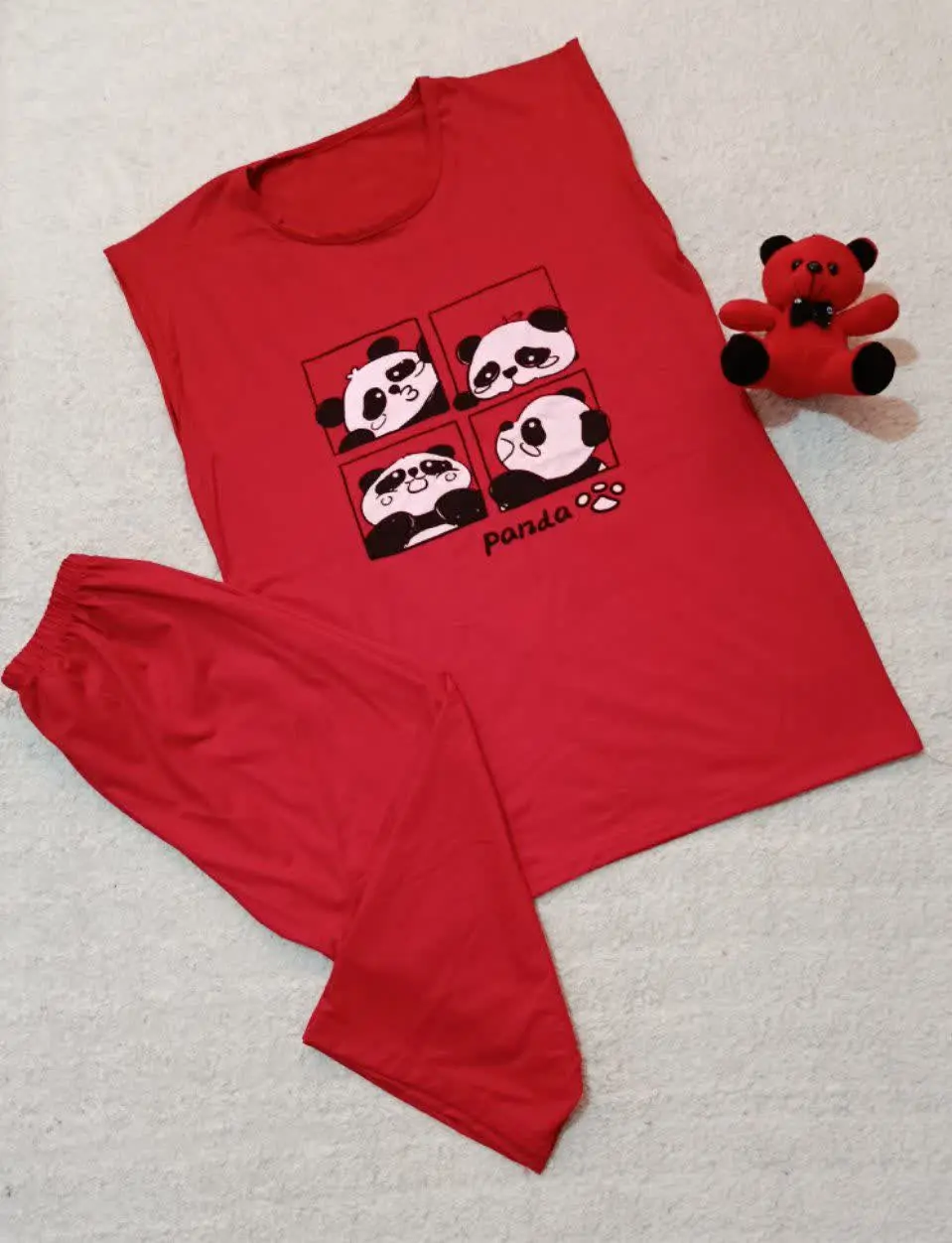 ست رکابی و شلوارک زنانه